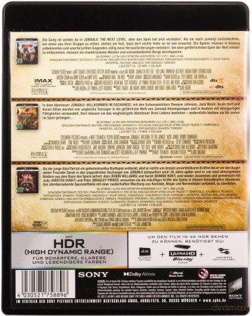 Jumanji / Jumanji - The Next Level / Jumanji - Welcome to the Jungle [3xBlu-Ray 4K]