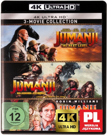 Jumanji / Jumanji - The Next Level / Jumanji - Welcome to the Jungle [3xBlu-Ray 4K]