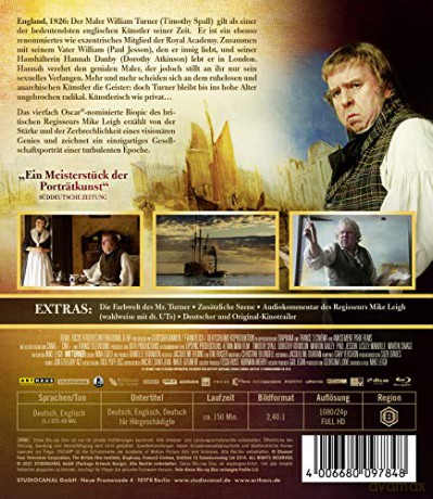Mr. Turner (Pan Turner) [Blu-Ray]