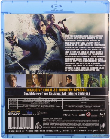 Resident Evil: Infinite Darkness (Resident Evil: Wieczny mrok) [Blu-Ray]