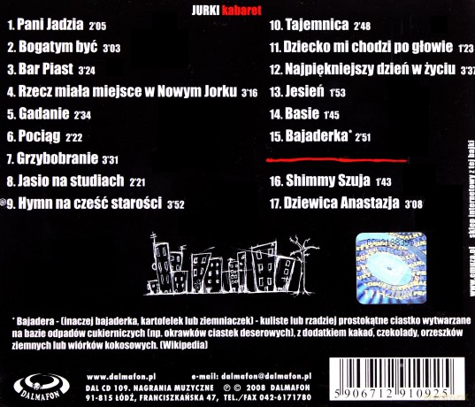 Kabaret Jurki: Piosenki [CD]