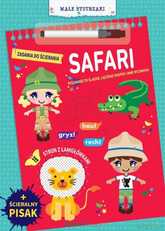 Małe bystrzaki. Zadania do ścierania. Safari [KSIĄŻKA]