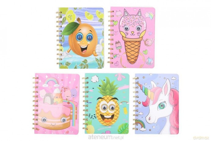 Notes na spirali linia Ruchome oczka MIX