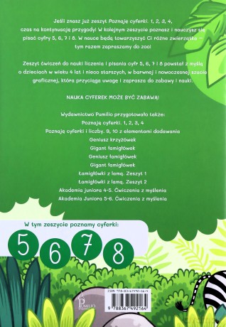 Poznaję cyferki i liczby 5,6,7,8 [KSIĄŻKA]