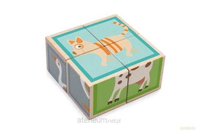 Puzzle 4 klocki Farma [KLOCKI]
