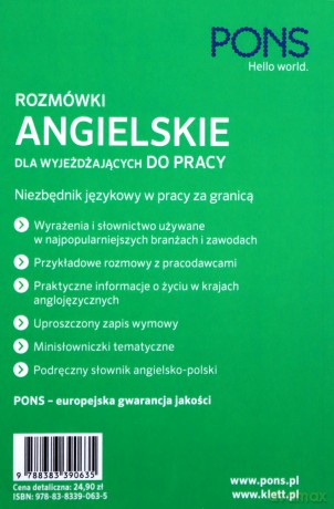 Rozmówki angielskie dla wyjeżdżających do pracy [KSIĄŻKA]
