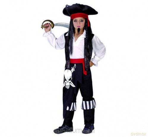 Strój kapitana piratów rozm.110/120cm