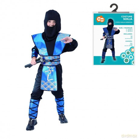 Strój Niebieski Ninja rozm. 130/140cm