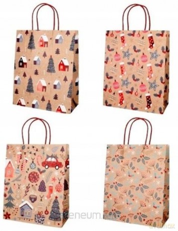 Torba prezentowa 21x25,5x10 papier white craft