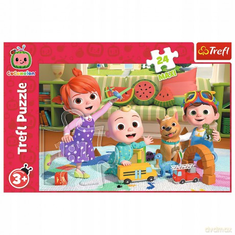 TREFL 24 el. Maxi Cocomelon, gotowi na przygodę [PUZZLE]