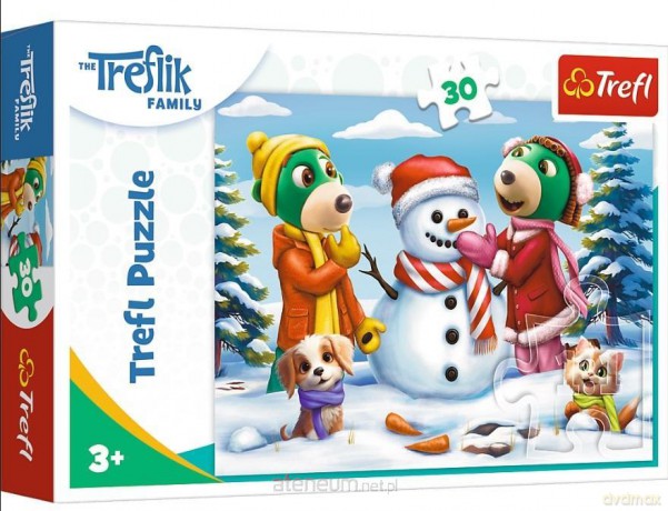 TREFL 30 el. Zimowe zabawy Treflików [PUZZLE]