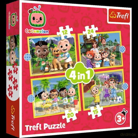 TREFL 4w1 Cocomelon, Poznaj bohaterów [PUZZLE]