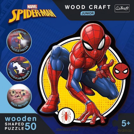 TREFL drewniane 50 el. Moc Spidermana [PUZZLE]