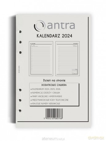 Wkład kalendarzowy 2024 A5 DNS [KALENDARZ]