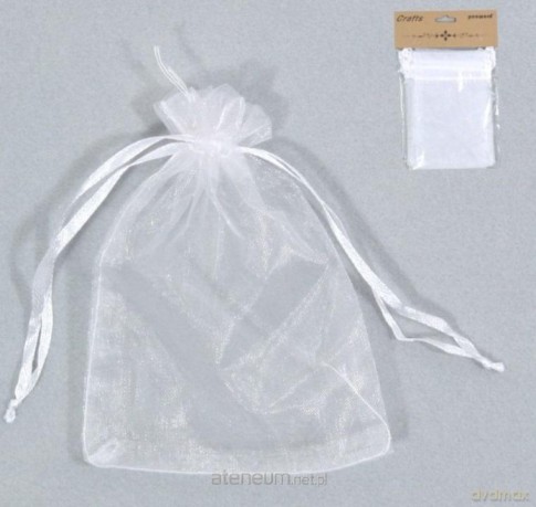 Woreczki organzowe białe 10x15cm