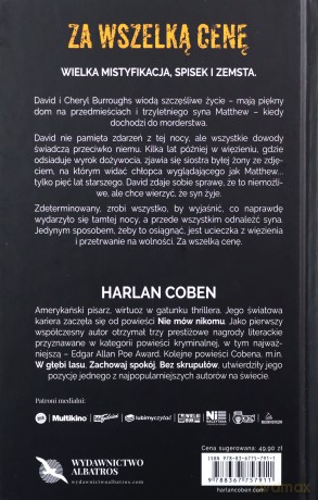 Za wszelką cenę - Harlan Coben [KSIĄŻKA]