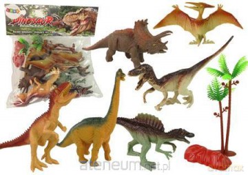 Zestaw figurek dinozaury + akcesoria 8el [FIGURKA]