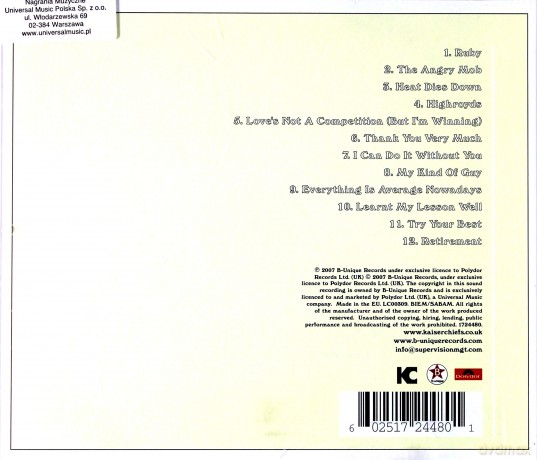 Kaiser Chiefs: Yours Truly, Angry Mob (Polska Cena !!) [CD]