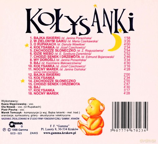 Składanka: Kołysanki dla dzieci (digipack) [CD]