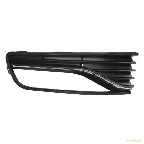 Atrapa zderzaka L VW POLO V 6C 05.14-09.17 BLIC 6502-07-9507991FP (z otworami na halogeny, plastik, chromowany/czarny)