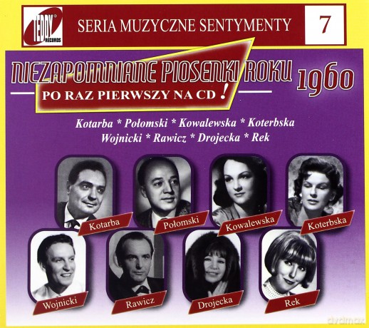 Składanka: Niezapomniane piosenki roku 1960 (digipack) [CD]
