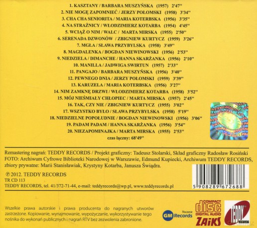Składanka: Niezapomniane przeboje lat 50-tych,13 (digipack) [CD]