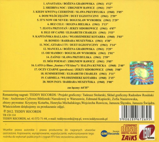 Składanka: Niezapomniane przeboje lat 60-tych,14 (digipack) [CD]