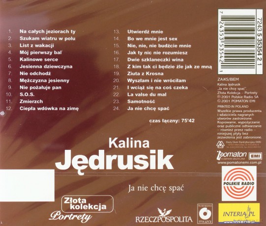 Kalina Jędrusik: Złota Kolekcja - Portrety [CD]