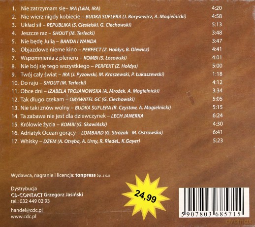 Składanka: Polskie Ballady Rockowe Vol.2 [CD]