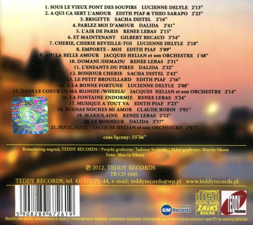 Składanka: Przeboje znad Sekwany 1953-1961 (digipack) [CD]