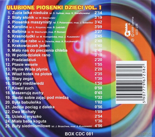 Składanka: Ulubione Piosenki Dzieci Vol.1 (digipack) [CD]