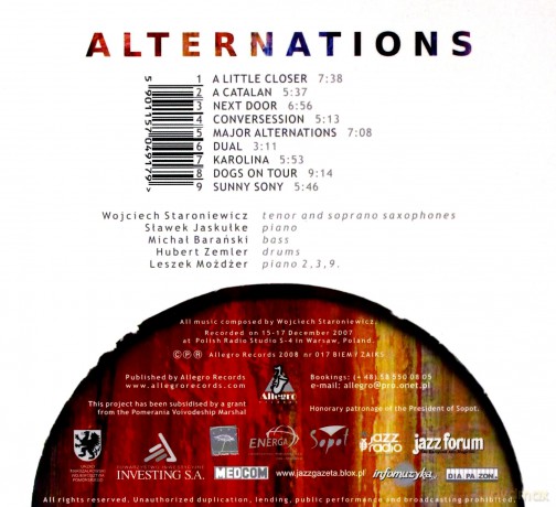 Wojciech Staroniewicz: Alternations (digipack) [CD]