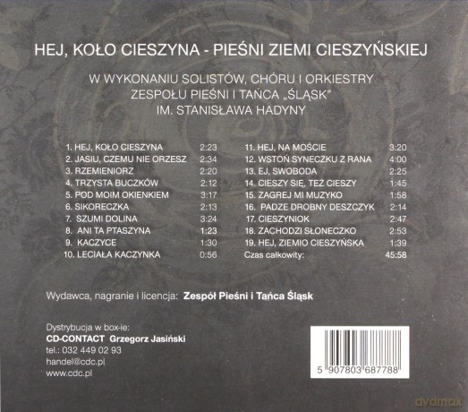 Zespół Pieśni i Tańca Śląsk: Hej, koło Cieszyna [CD]