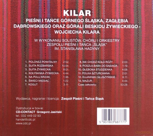 Zespół Pieśni i Tańca Śląsk: Kilar (digipack) [CD]