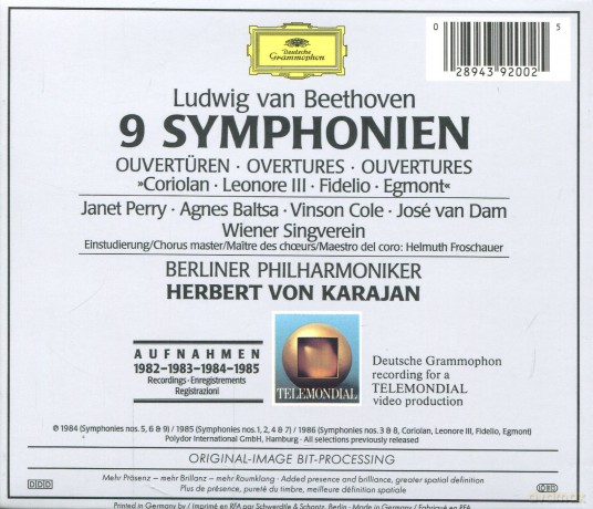 Karajan   :Beethoven:9 Symphonies [6CD]