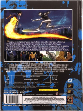 Fantastyczna Czwórka 2: Narodziny Srebrnego Surfera (Superbohaterowie) (booklet) [DVD]