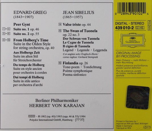 Karajan: Grieg:Peer Gynt-Suites 1+2 + [CD]