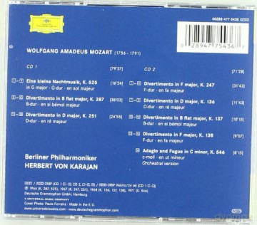 Karajan: Mozart:6 Divertimenti,Eine Kleine Nachtm [CD]