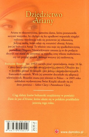 Dziedzictwo Ariany - Francoise Bourdin [KSIĄŻKA]