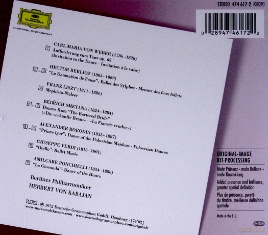 Karajan Berliner Phil.: Invitation To The Dance [CD]