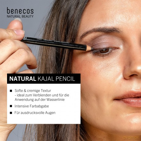 BENECOS kredka do oczu czarna 1,13 g [KOSMETYKI]