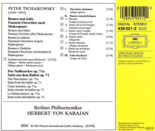 Karajan Gold: Tchaikovsky-Romeo And Juliet [CD]