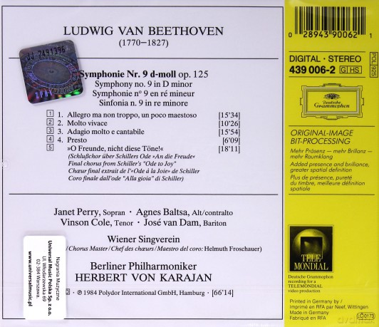 Karajan Gold: Bethoven Symphonie No. 9 [CD]