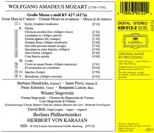 Karajan Gold: Mozart:Grosse Messe C -Moll [CD]