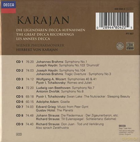 Karajan Wp: The Great Decca Rec. [9CD]