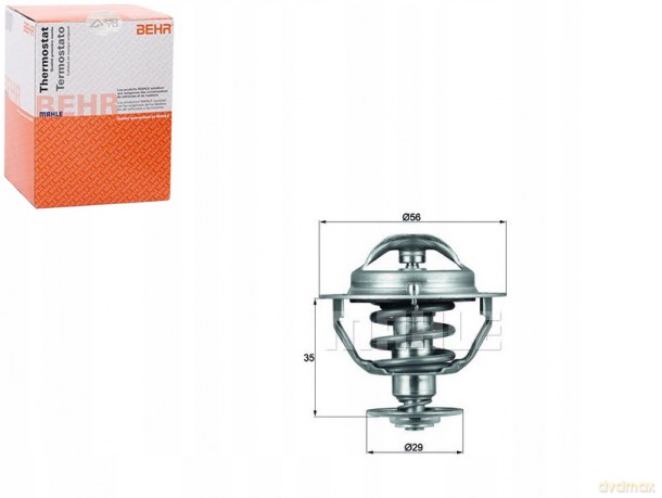 Mahle TX 73 82D Termostat, środek chłodzący Peugeot Toyota Citroen BMW Mitsubishi