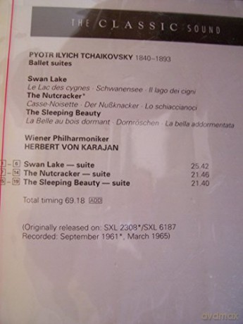 Karajan,Wp: Tchaikovsky:Swan Lake,The Tutcr.- Suites [CD]