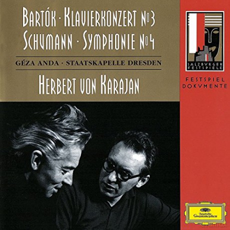 Karajan/Anda,Staats.Drezden: Bartok-Koncert F.Klavi./Schuman-Symp.N.4 [CD]