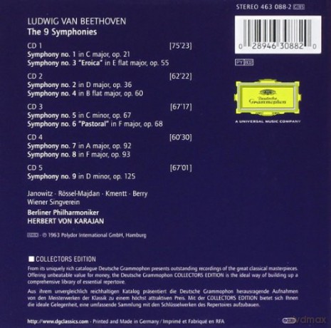 Karajan: Beethoven: 9 Symphony [5CD]