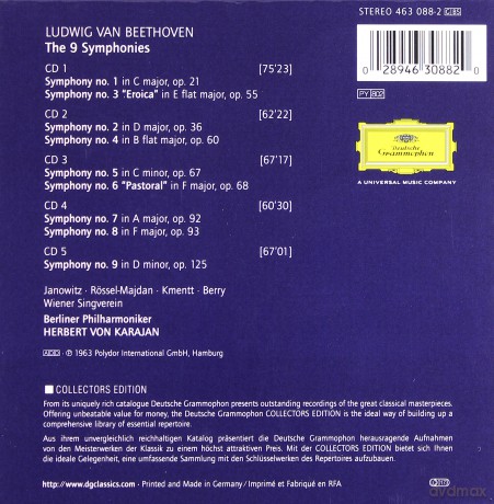 Karajan: Beethoven: 9 Symphony [5CD]